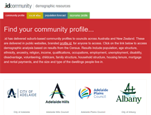 Tablet Screenshot of profile.id.com.au
